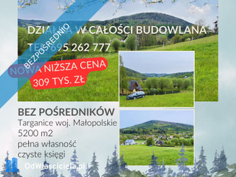 Działka Wadowicki
Targanice Na sprzedaż 309 000 PLN 5200 m2 