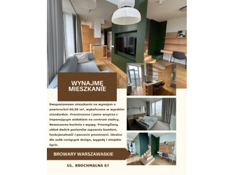 Mieszkanie mazowieckie
Warszawa Do wynajęcia 11 500 PLN 60,98 m2 