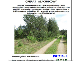 Działka zachodniopomorskie
szczecinecki
Biały Bór
Dołgie Na sprzedaż 8021 PLN 2069 m2 