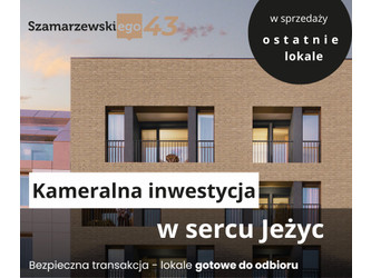 Mieszkanie wielkopolskie
Poznań
Jeżyce Na sprzedaż 640 000 PLN 35,87 m2 