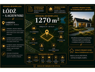 Działka łódzkie
Łódź
Bałuty
Łagiewniki Na sprzedaż 660 000 PLN 1270 m2 
