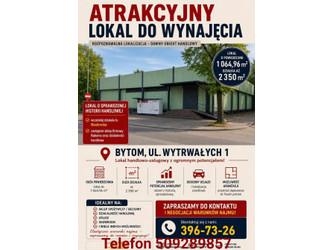 Lokal śląskie
Bytom
Bobrek Do wynajęcia 20 000 PLN 1064,96 m2 