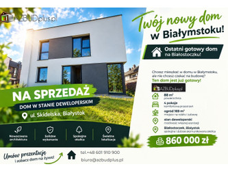 Dom podlaskie
Białystok
Białostoczek Na sprzedaż 860 000 PLN 88 m2 